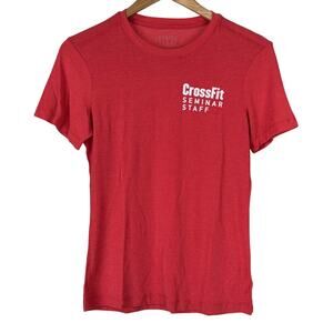 NOBULL Women's CrossFit Seminar Staff Red T-Shirt Size Small NWOT